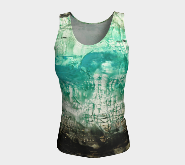 Matt LeBlanc Art LONG Fitted Tank Top - Design 006